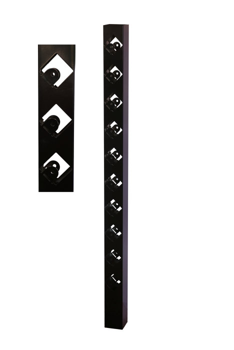 T-stolpe Tallkobben Svart 1480 mm Steel Design